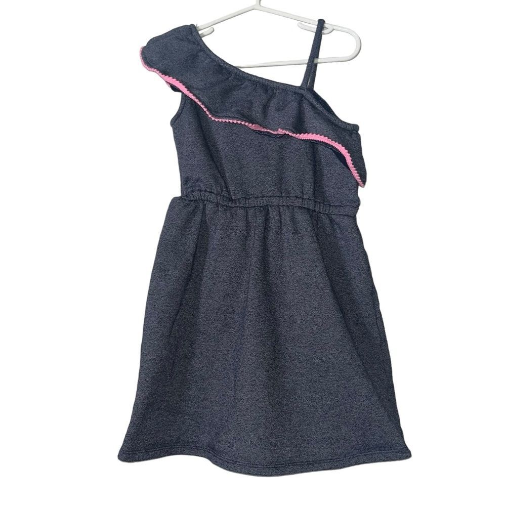 Janie and Jack Blue & Pink Asymmetrical Dress